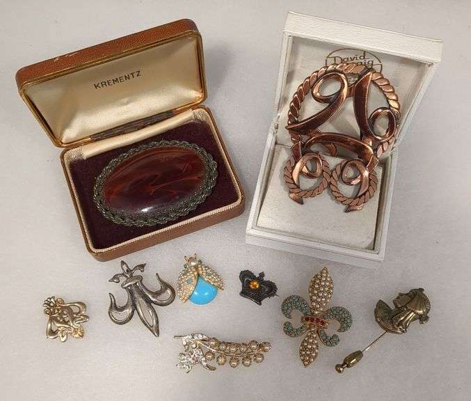 Vintage Brooches and Pins plus a Set