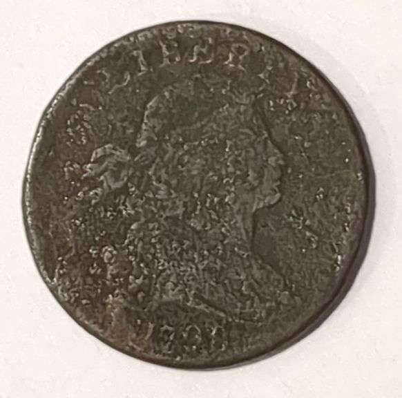1738 Draped Bust Large Cent Coin