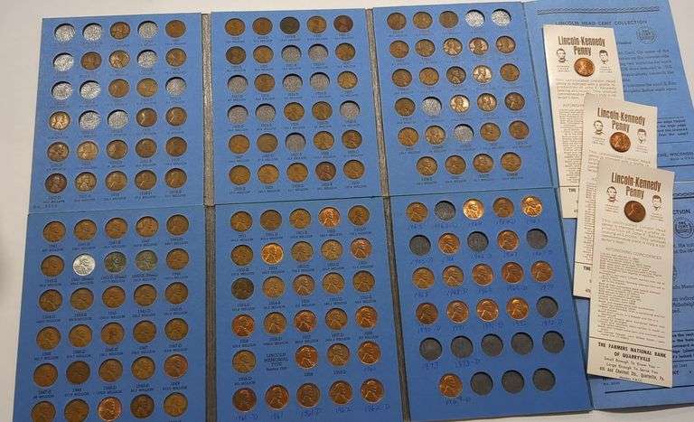 2 Books with Wheat and More Cent Coins - 1909 to 1941