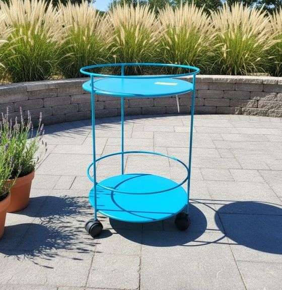 Fermob Guingette Table w/Wheels Turquoise