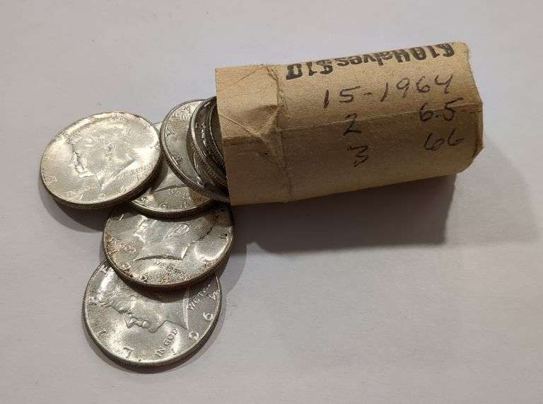 Roll of 20 Silver Half Dollar Coins - 90% and 40% Silver