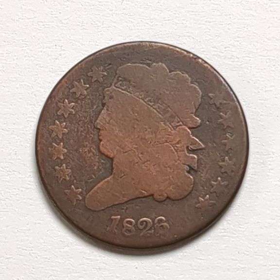 1826 Half Cent Coin