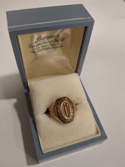 10K Gold Class Ring from 1938