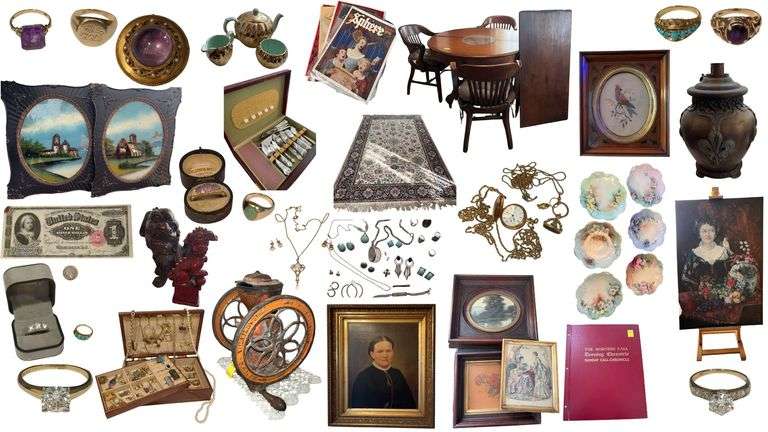 Estate Jewelry and Antiques Auction in Annville, Lebanon County, PA