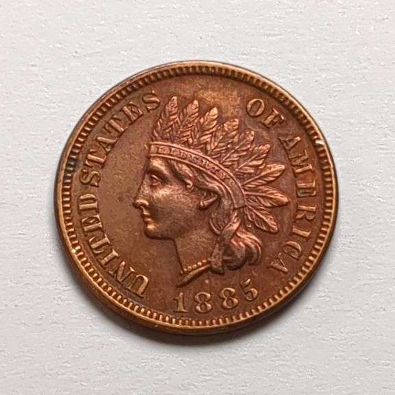 1885 Indian Head Penny Coin