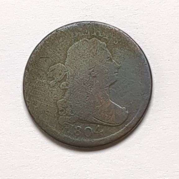 1804 Half Cent Coin