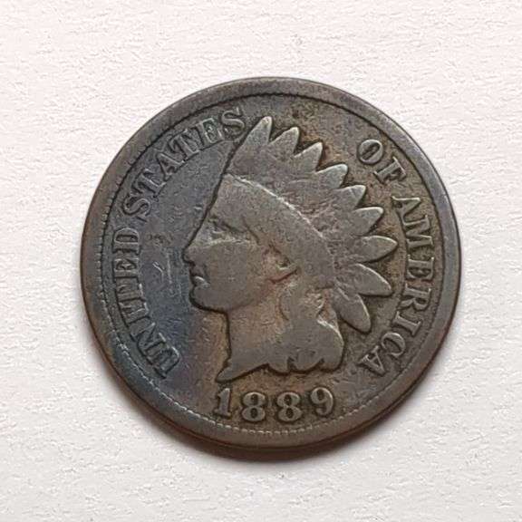 1889 Indian Head Penny Coin