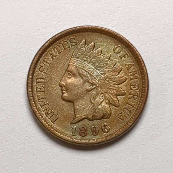 1896 Indian Head Penny Coin