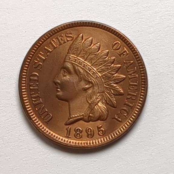 1895 Indian Head Penny Coin