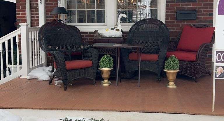 Contents of Front Porch Area