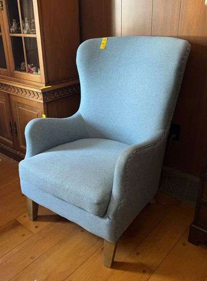 Upholstered Arm Chair with Quilted and Nailhead Accents