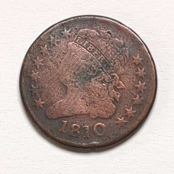 1810 Half Cent Coin