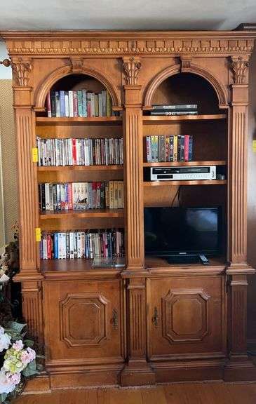 Ornately Carved Bookcase
