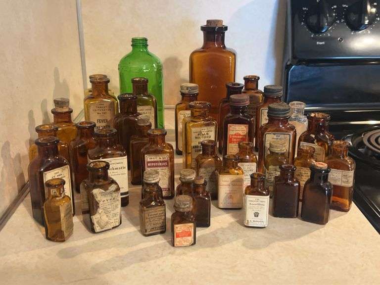 Vintage Pharmacy Bottles