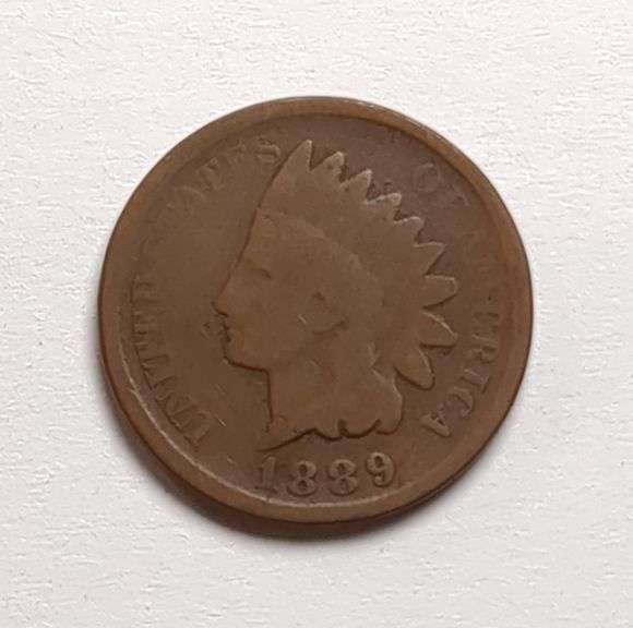 1889 Indian Head Penny Coin