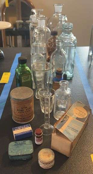 Vintage Pharmacy Bottles and More