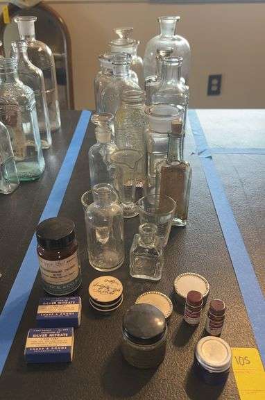 Vintage Pharmacy Bottles and More