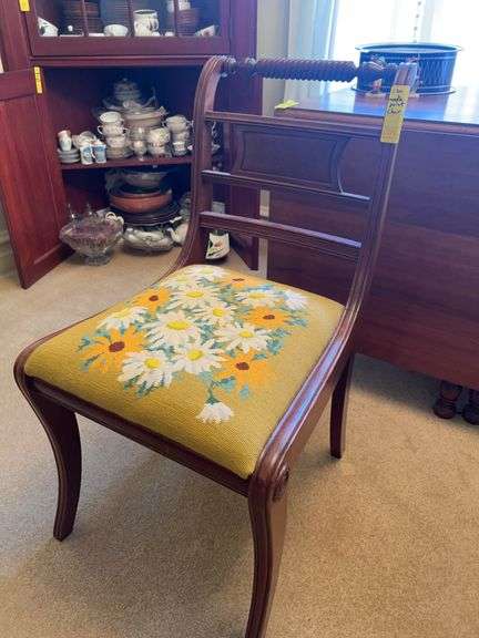 Vintage Needlepoint Chair