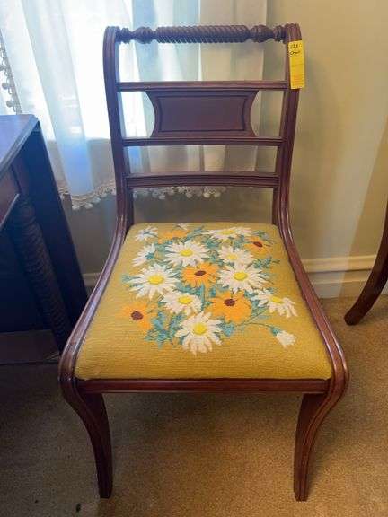 Vintage Needlepoint Chair