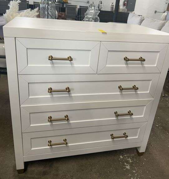 Chest of Drawers with Brass Drawer Pulls