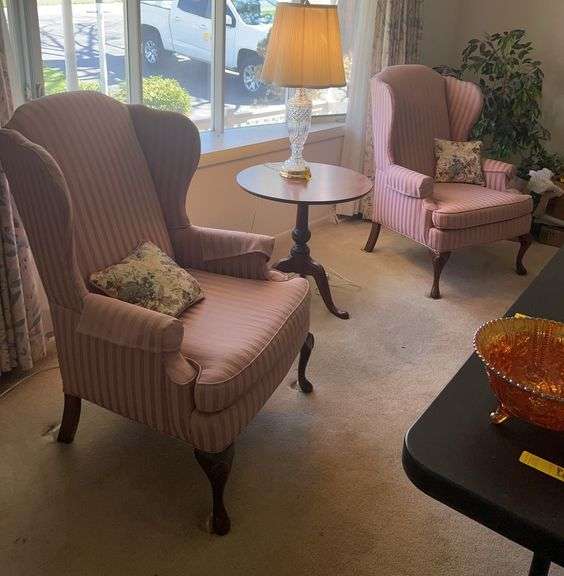 Pair of Upholstered Arm Chairs by Flexsteel
