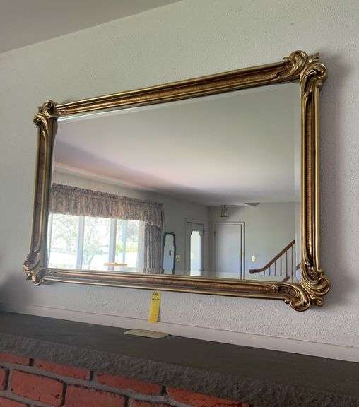 Brass Framed Mirror