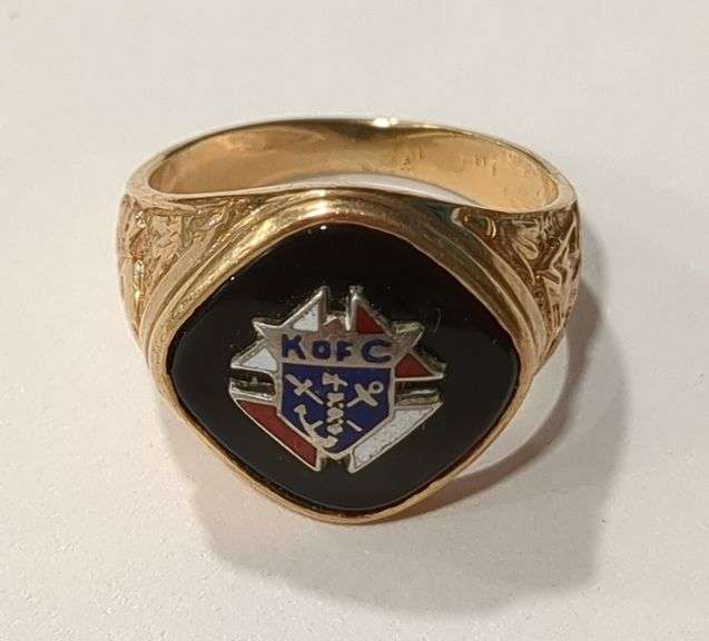 14K Gold Knights of Columbus Ring