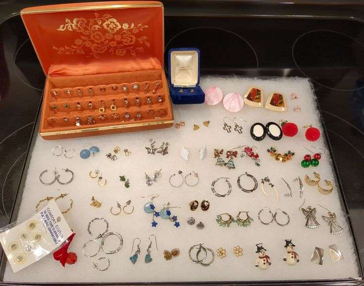 58 Pairs of Pierced Earrings