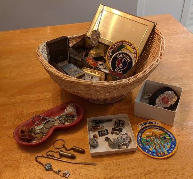 Military Pins, Shooter Pins, Lighter, Fireman Badges, Dog Tags, and More