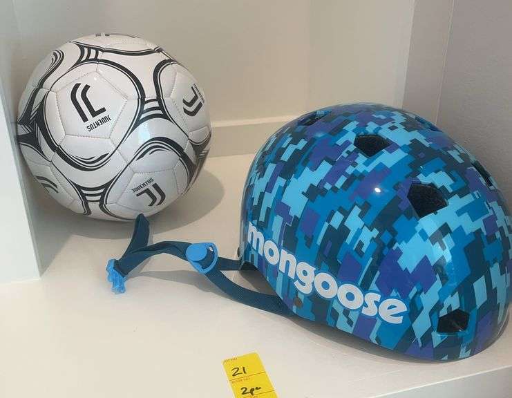 Mongoose Helmet and Soccer Ball