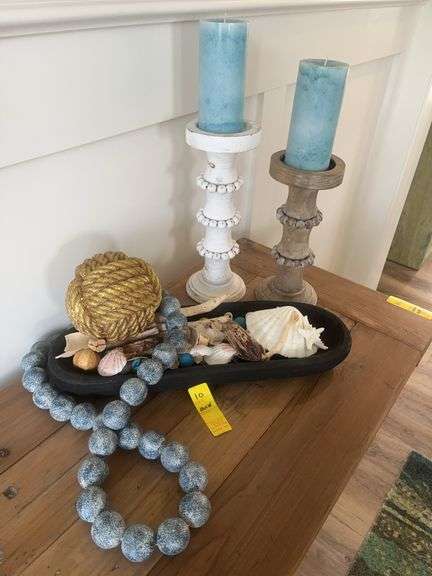 Shell Decor and Candles