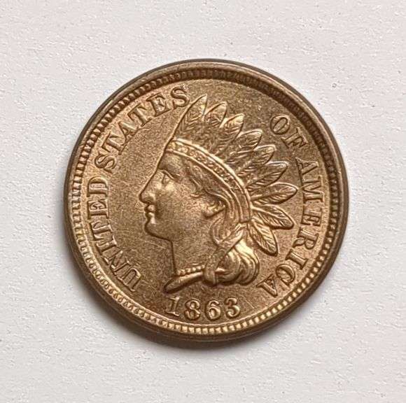 1863 Indian Head Cent Coin