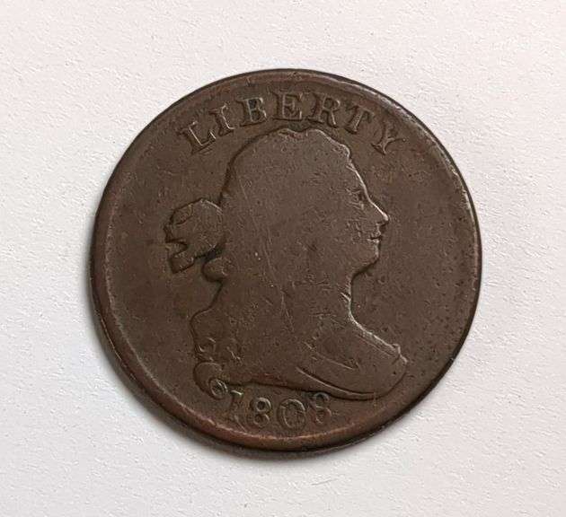 1808 Half Cent Coin