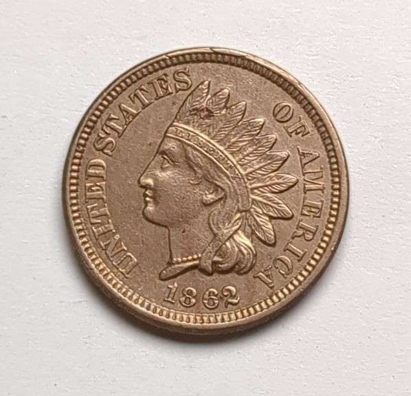 1862 Indian Head Cent Coin