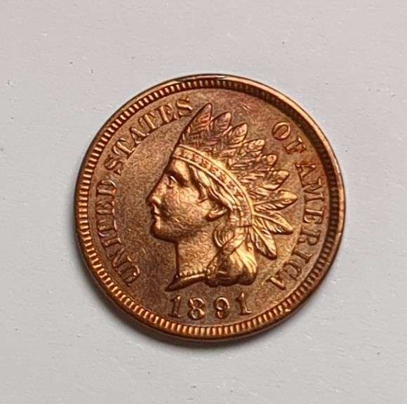 1891 Indian Head Cent Coin
