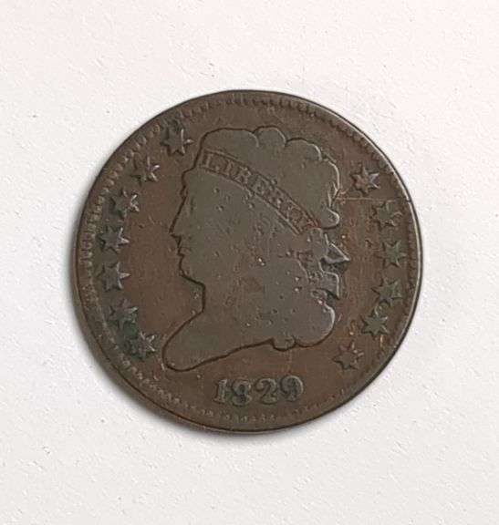1829 Half Cent Coin