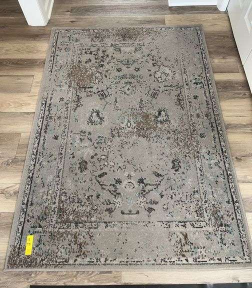 Grey and Tan Rug