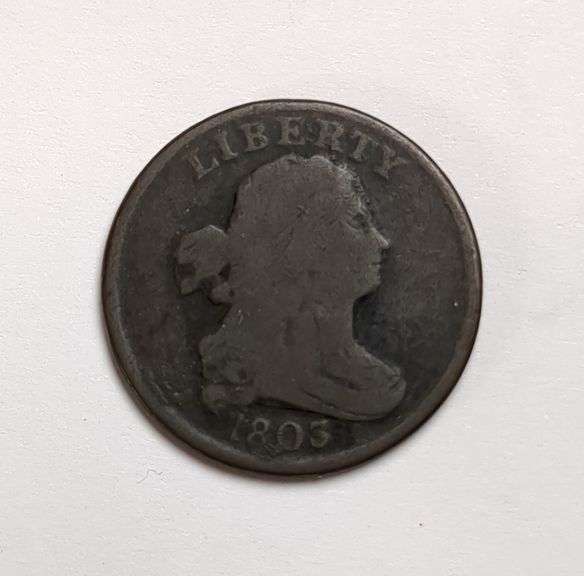 1803 Half Cent Coin
