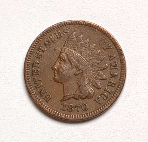 1870 Indian Head Cent Coin