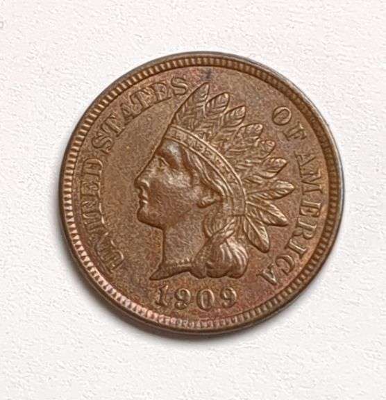 1909 Indian Head Cent Coin