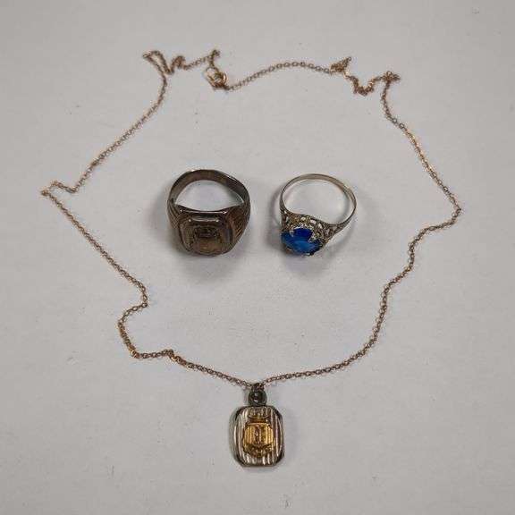 10K Gold Rings and Necklace