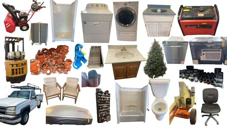 Plumbing Supplies and Shop Equipment Auction in Columbia, Lancaster County, PA