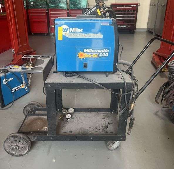 Miller Millermatic 140 Welder with Cart and Hosing