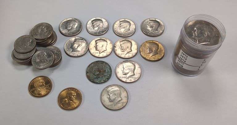 Newer Dollar and Half Dollar Coins
