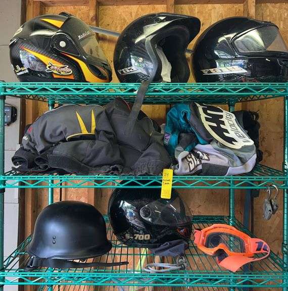 Variety of Helmets, Riding Gear and Goggles