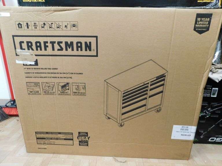 CRAFTSMAN 2000 SERIES 41" WIDE 10DRAWER ROLLING TOOL 41"W X 37