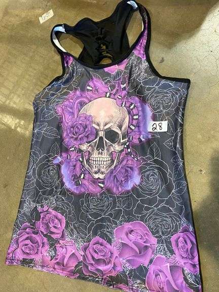 SKULL PRINT WOMEN TANK MEDIUM