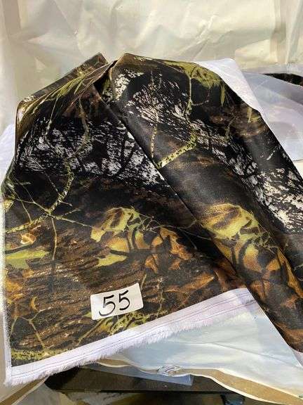 3' X 5'  CAMOFLAGE PRINT  FABRIC REMNANTS