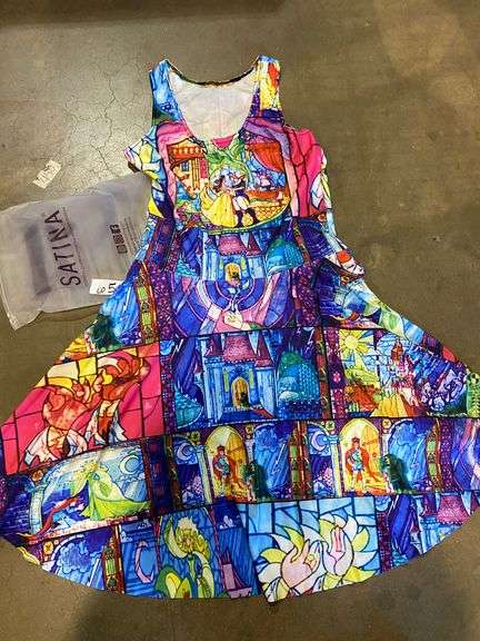 MOD PRINT SATINA DRESS YOUTH SIZE 10