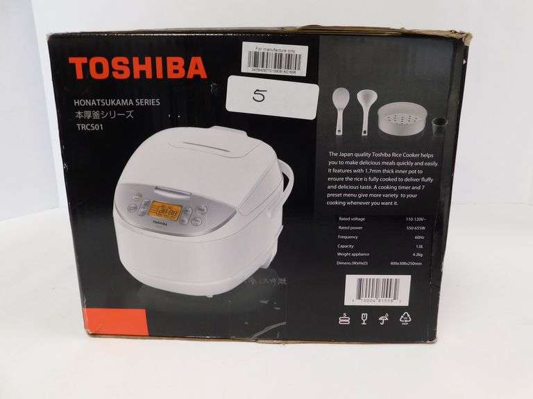 TOSHIBA HONATSUKAMA SERIES RICE COOKER TRCS01 1.0L Dallas Online